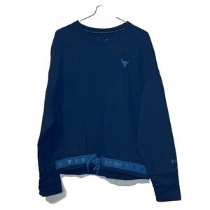 Under Armour Women's‎ Sweatshirt Project Rock Charged Loose Lounge Gym Medium